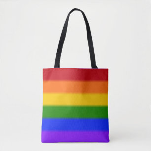 Falln Rainbow Gay Pride Flag Tote Bag