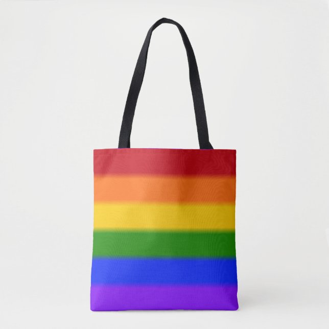 Falln Rainbow Gay Pride Flag Tote Bag (Front)