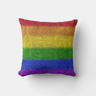 Falln Rainbow Glitter Gradient Cushion