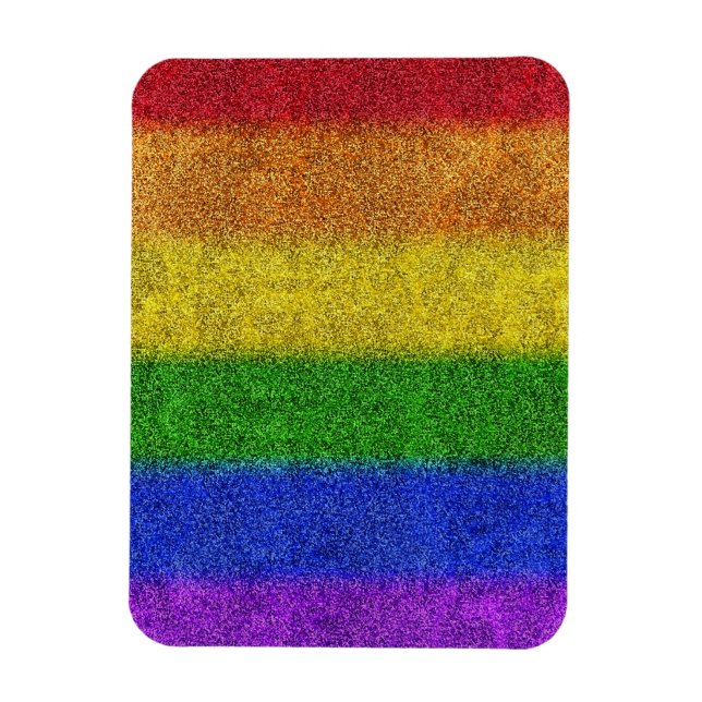 Falln Rainbow Glitter Gradient Magnet (Vertical)