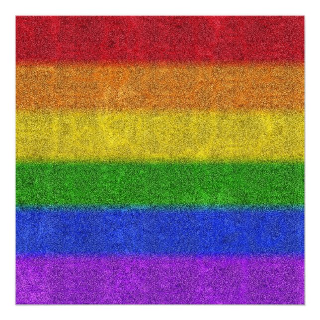 Falln Rainbow Glitter Gradient Photo Print (Front)