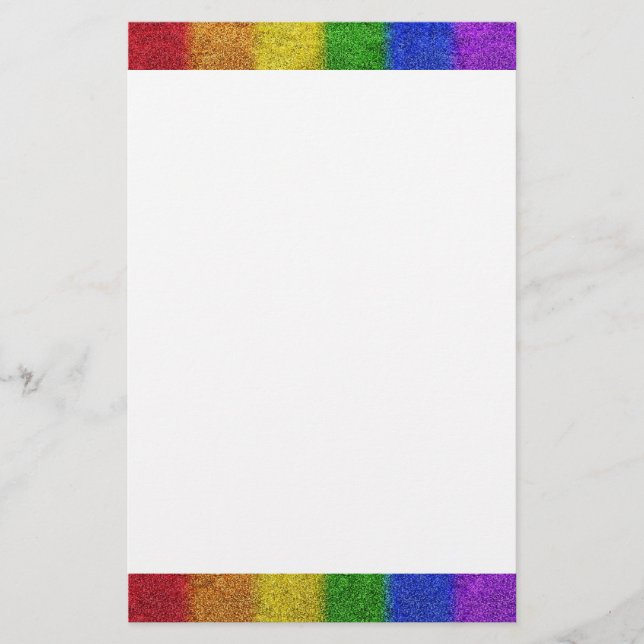 Falln Rainbow Glitter Gradient Stationery (Front)