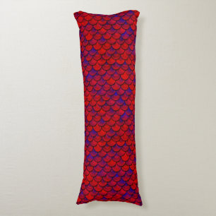 Falln Red and Purple Scales Body Cushion