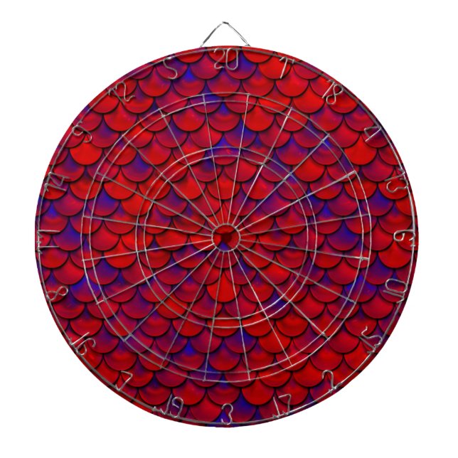 Falln Red and Purple Scales Dartboard (Front)