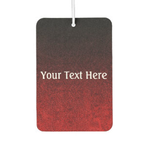 Falln Red & Black Glitter Gradient Car Air Freshener