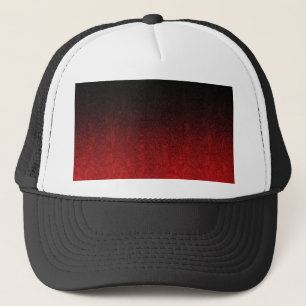 Falln Red & Black Glitter Gradient Trucker Hat