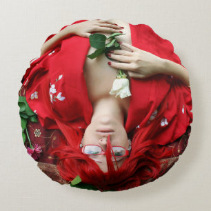 Falln Remembrance of Things Past Round Cushion