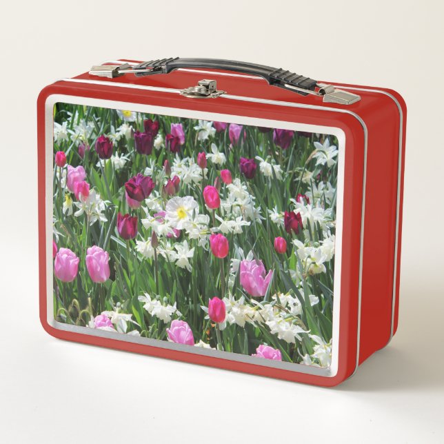 Falln Romantic Spring Morning Metal Lunch Box (Front)