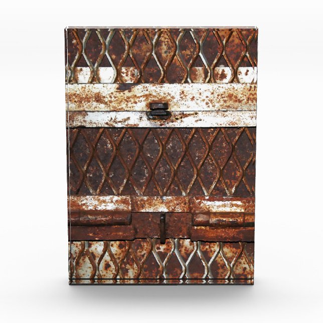 Falln Rusted Window Photo Block (Front)