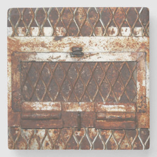 Falln Rusted Window Stone Coaster