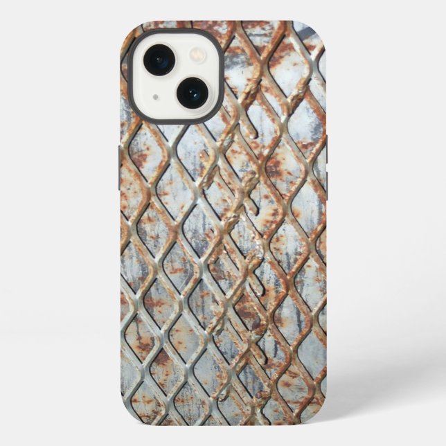 Falln Rusty Grate iPhone Case (Back)