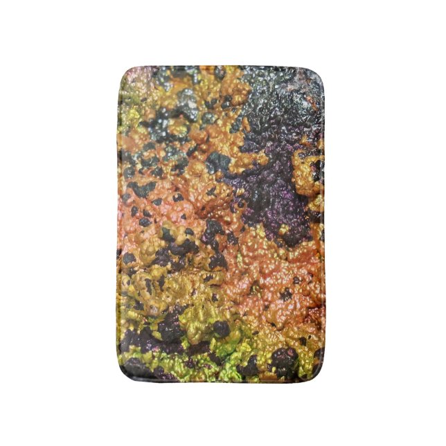 Falln Rusty Sunset Stones Bath Mat (Front Vertical)