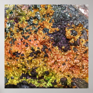 Falln Rusty Sunset Stones Poster