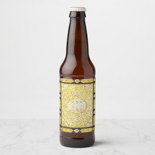 Falln Sacred Gold Beer Bottle Label (Front)
