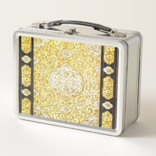 Falln Sacred Gold Metal Lunch Box