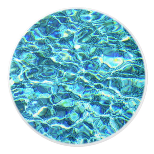 Falln Shimmering Water Ceramic Knob (Front)