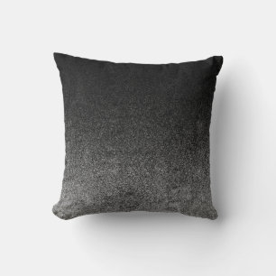 Falln Silver & Black Glitter Gradient Cushion