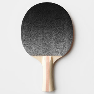 Falln Silver & Black Glitter Gradient Ping Pong Paddle