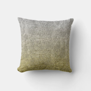 Falln Silver & Gold Glitter Gradient Cushion