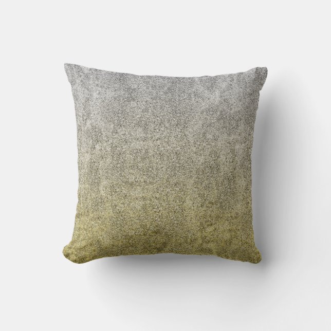 Falln Silver & Gold Glitter Gradient Cushion (Front)