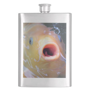 Falln Singing Ghost Koi Hip Flask