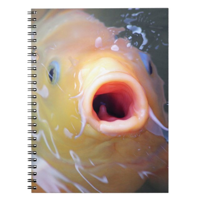 Falln Singing Ghost Koi Spiral Notebook (Front)