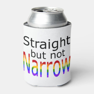 Falln Straight But Not Narrow (black text) Can Cooler