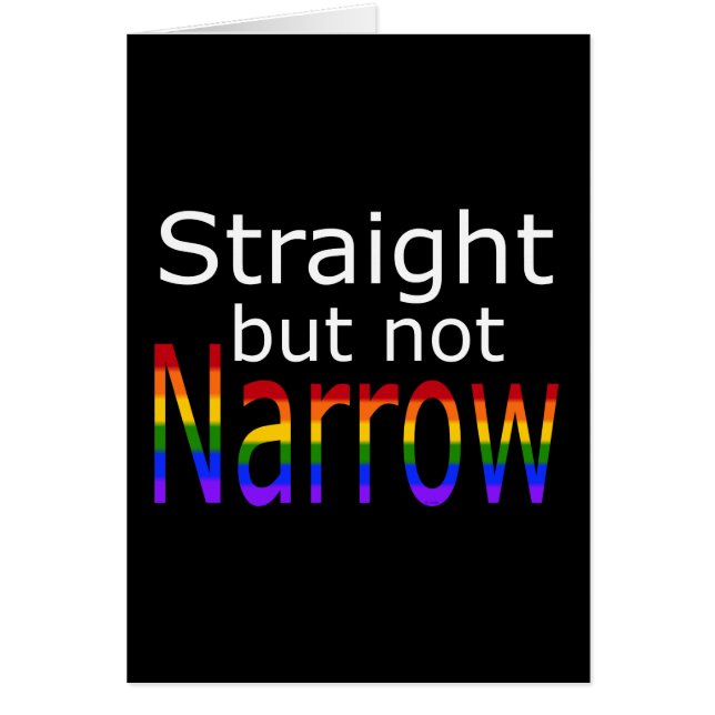Falln Straight But Not Narrow (white text) (Front)