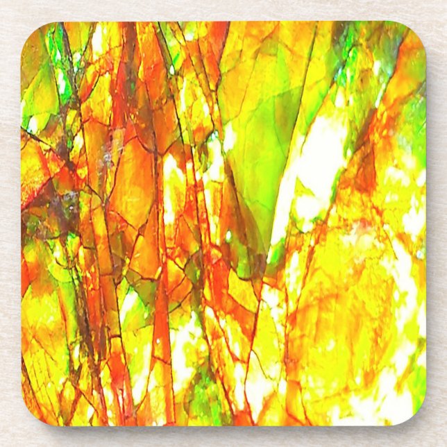 Falln Sunset Ammolite Coaster (Front)
