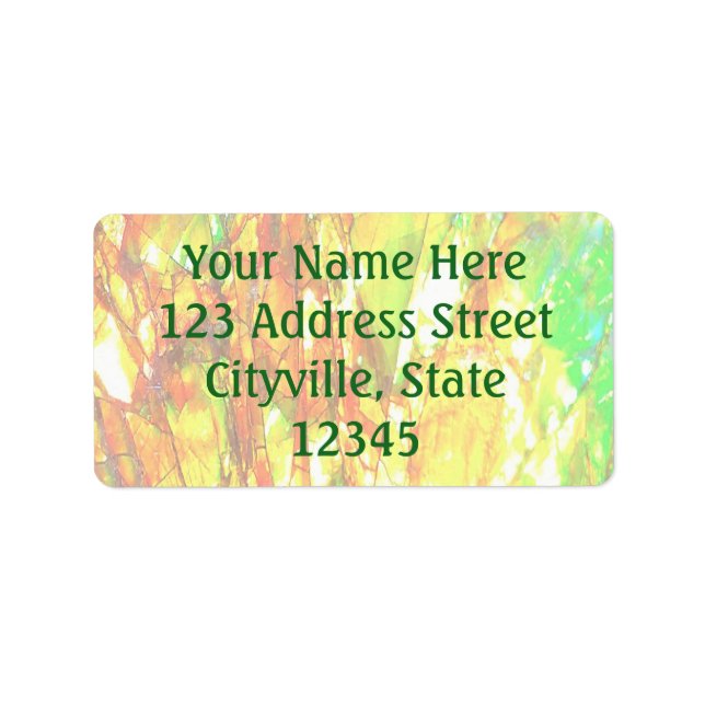 Falln Sunset Ammolite Label (Front)