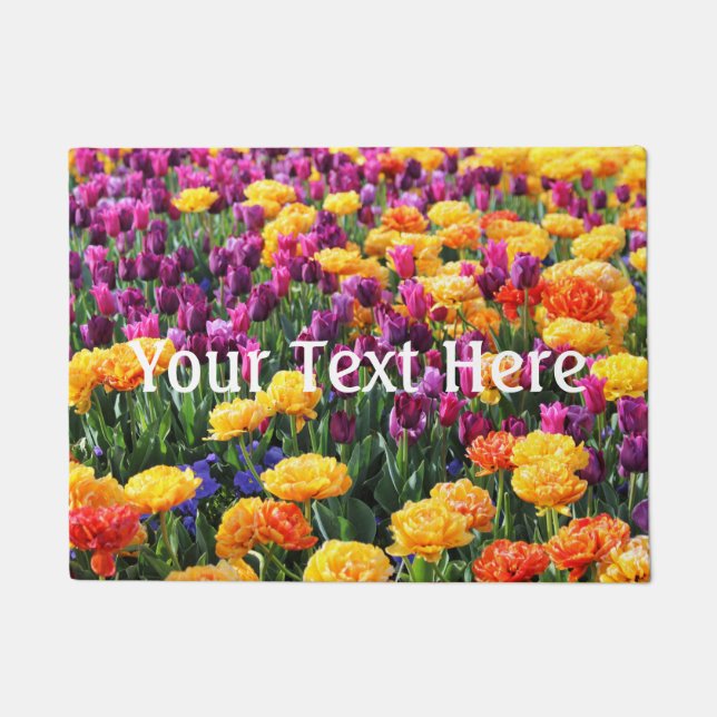 Falln Sunset Floral River Doormat (Front)