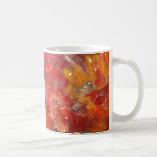 Falln Sunset Splatter Stones Coffee Mug (Right)