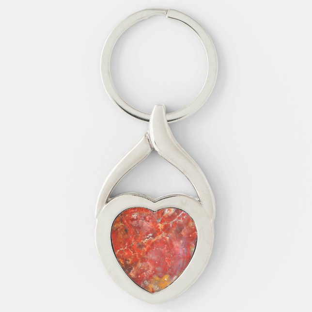 Falln Sunset Splatter Stones Key Ring (Front)