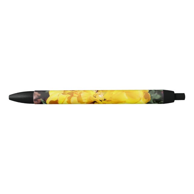 Falln Sunshine Floral Black Ink Pen (Front)
