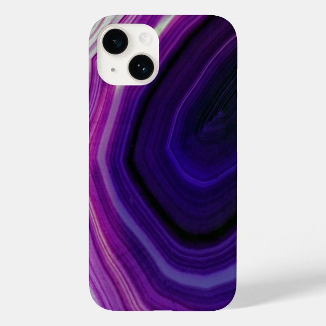 Falln Swirled Purple Geode Case-Mate iPhone Case (Back)