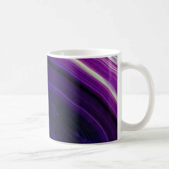 Falln Swirled Purple Geode Coffee Mug (Right)