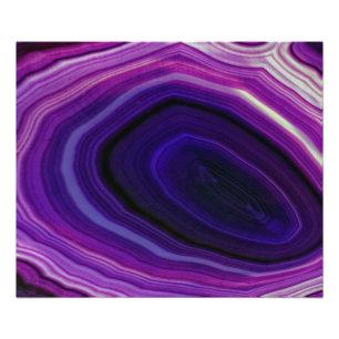 Falln Swirled Purple Geode Photo Print