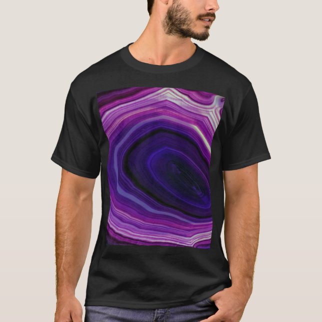 Falln Swirled Purple Geode T-Shirt (Front)