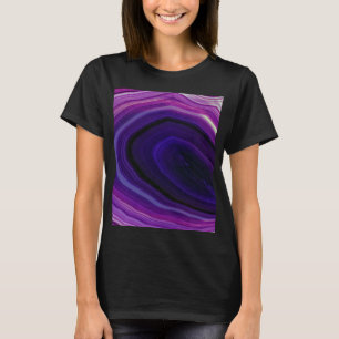 Falln Swirled Purple Geode T-Shirt