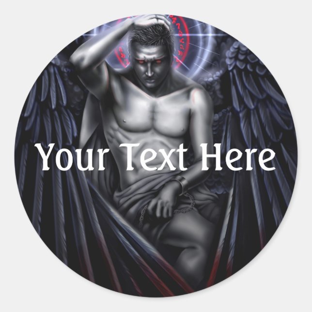 Falln Sympathy For The Devil Classic Round Sticker (Front)