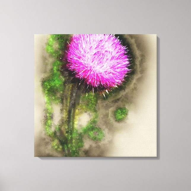 Falln Thistle Magic Canvas Print (Front)