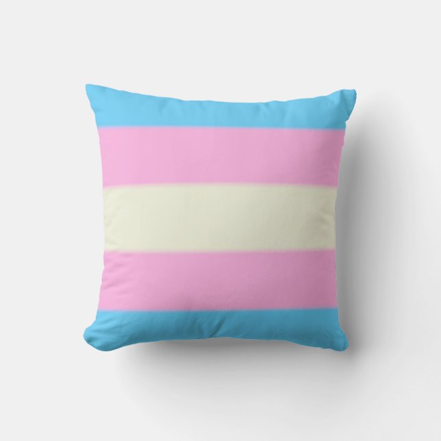 Falln Transgender Pride Flag Cushion (Front)