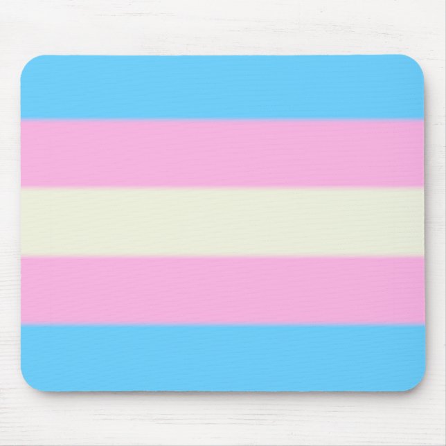Falln Transgender Pride Flag Mouse Pad (Front)