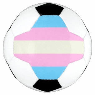 Falln Transgender Pride Flag Soccer Ball