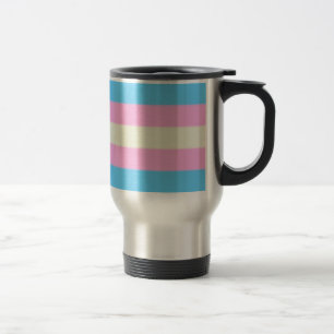Falln Transgender Pride Flag Travel Mug
