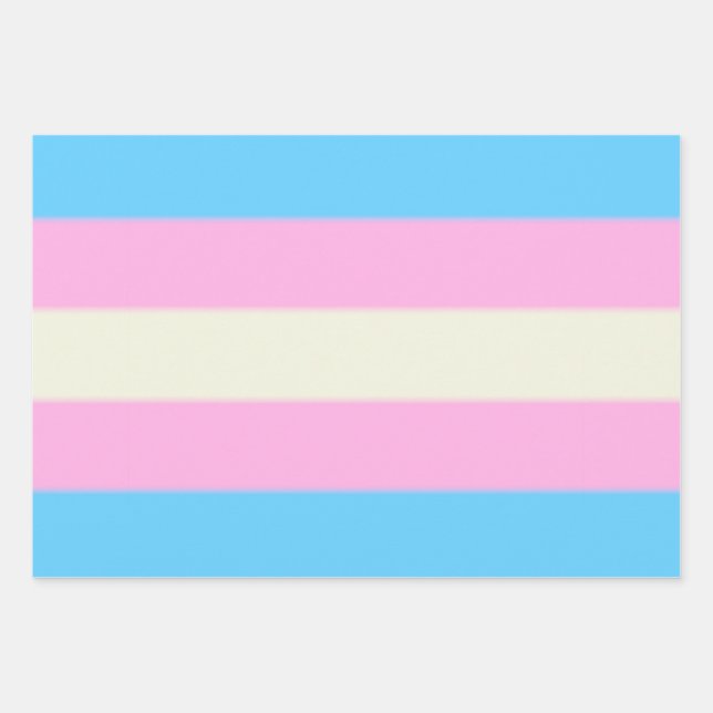 Falln Transgender Pride Flag  Wrapping Paper Sheet (Front)