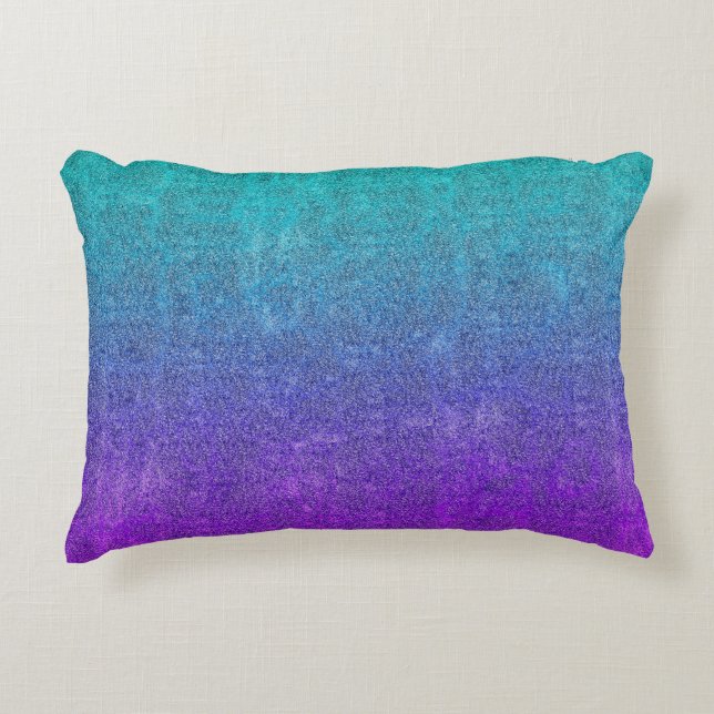 Falln Tropical Dusk Glitter Gradient Decorative Cushion (Front)
