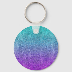 Falln Tropical Dusk Glitter Gradient Key Ring