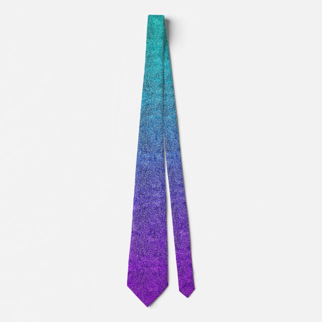 Falln Tropical Dusk Glitter Gradient Tie (Front)
