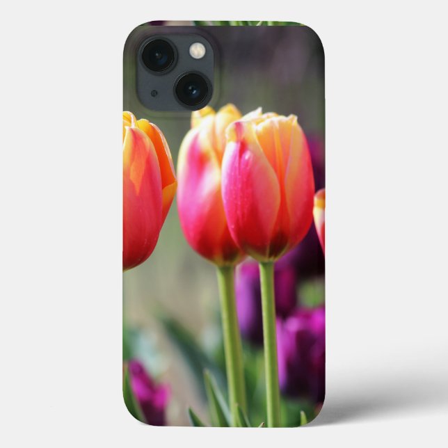 Falln Tulips Aflame Case-Mate iPhone Case (Back)